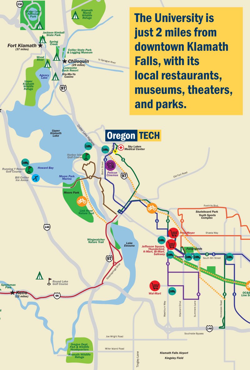 Klamath Falls Oregon Map Map Of The World   Traveloitklamath 