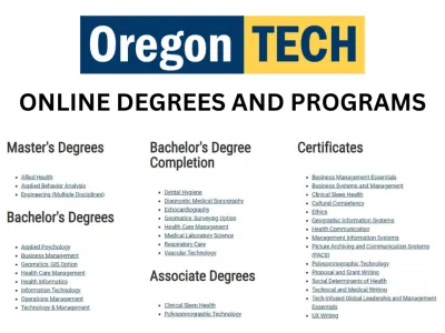 Oregon Tech Online degrees and programs